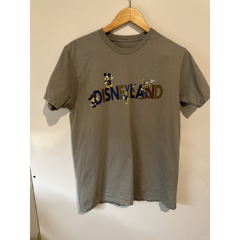Disneyland Disney Parks Mickey & Friends T-Shirt Size M Hanes Screen Print Tag